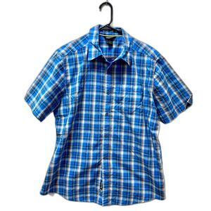 Marmot Short Sleeve Button Up Size L Nylon Hiking Shirt